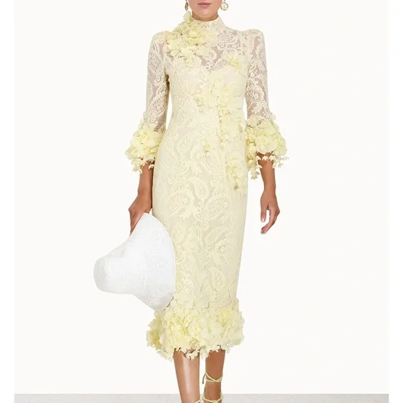 HIGH TIDE LACE MIDI DRESS Zimmermann - Picture 8 of 12